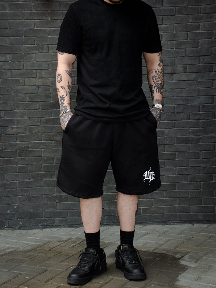 SIGNATURE PLAIN "BAGGY SWEATSHORTS"