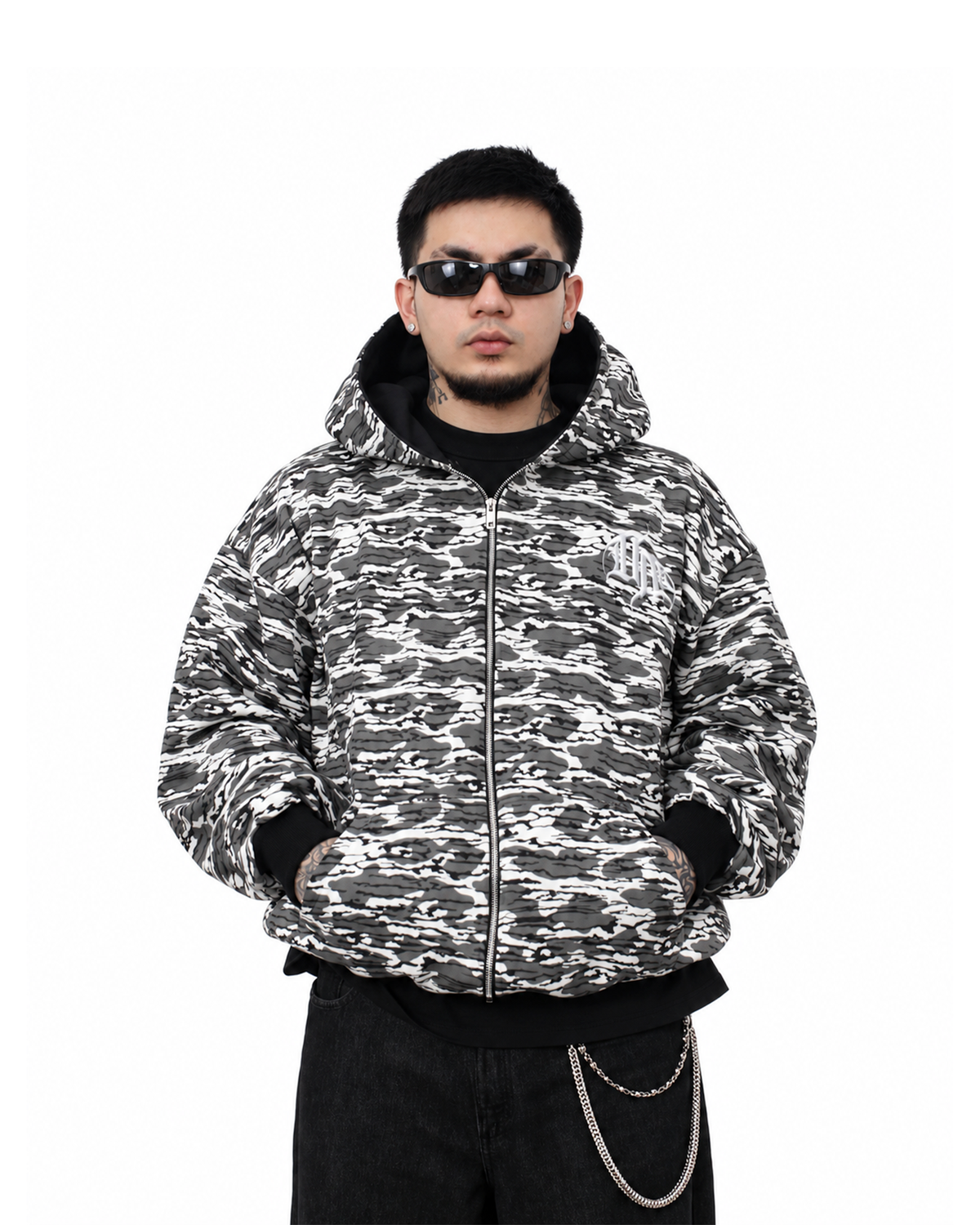 UPROOTED GHOSTLINE CAMO HOODIE 450GSM HEAVYWEIGHT BOXY FULL ZIP HOODIE – OVERSIZED PINK COTTON FLEECE STREETWEAR JACKET (Copy)