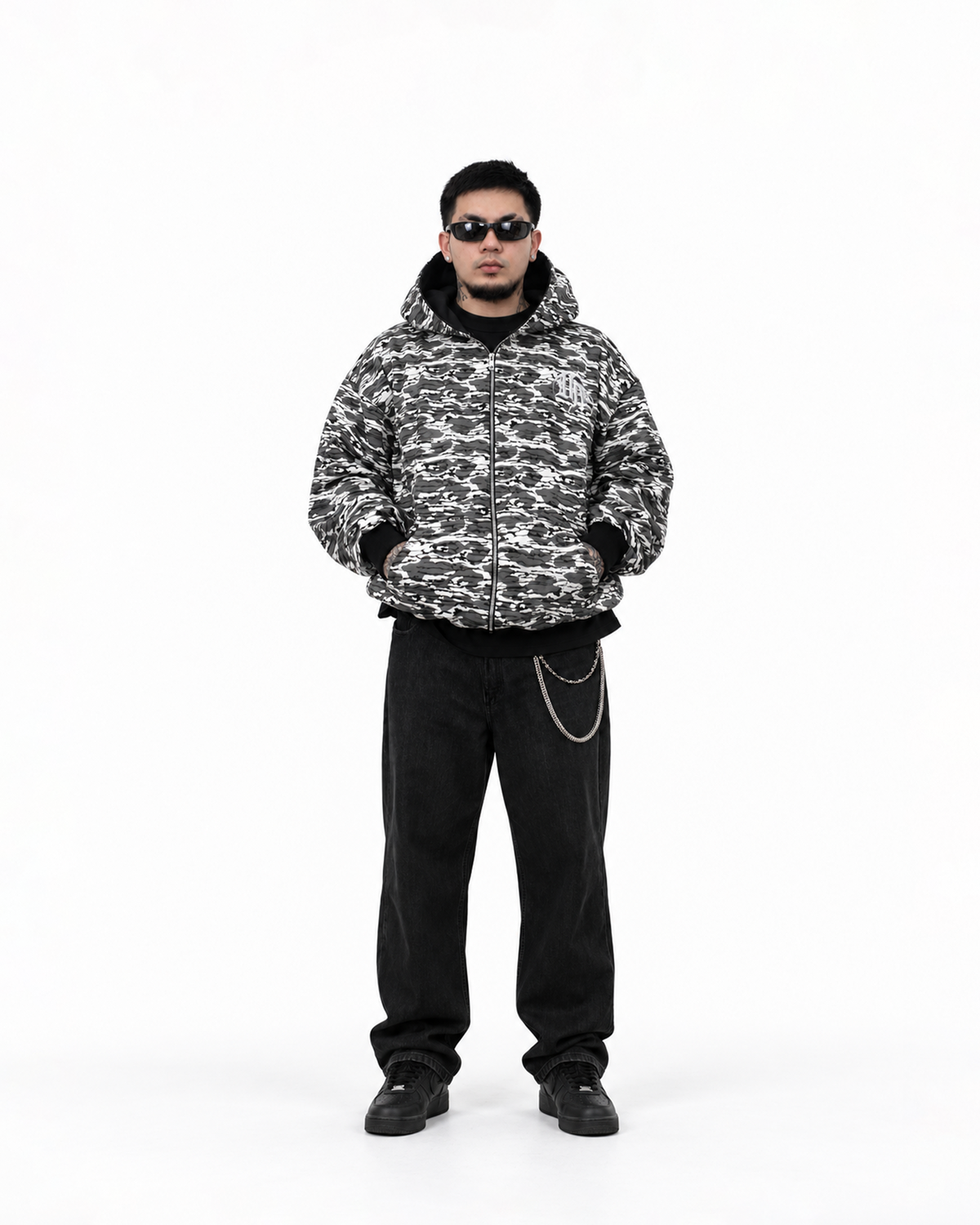 UPROOTED GHOSTLINE CAMO HOODIE 450GSM HEAVYWEIGHT BOXY FULL ZIP HOODIE – OVERSIZED PINK COTTON FLEECE STREETWEAR JACKET (Copy)