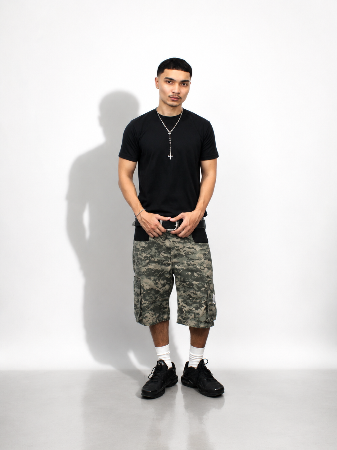 "Moss" Wide Leg Cargo Shorts
