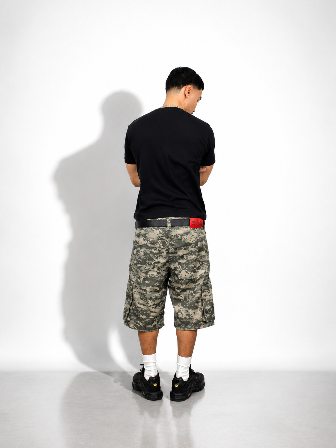 "Moss" Wide Leg Cargo Shorts