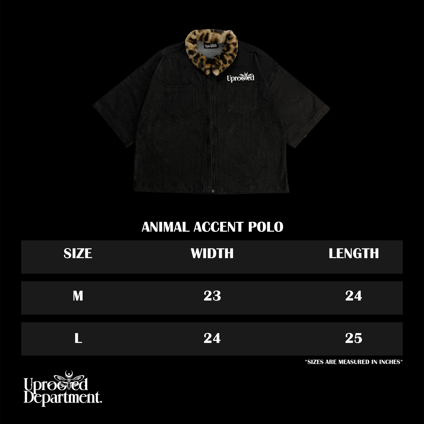 ANIMAL ACCENT | DENIM POLO