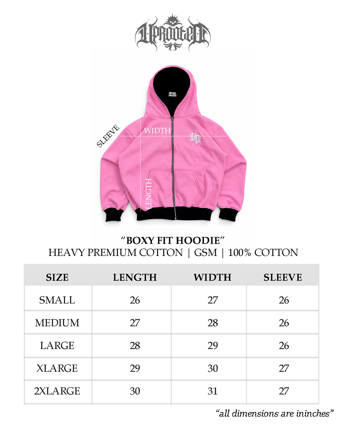 UPROOTED BLUSH CREEPER 450GSM HEAVYWEIGHT BOXY FULL ZIP HOODIE – OVERSIZED PINK COTTON FLEECE STREETWEAR JACKET